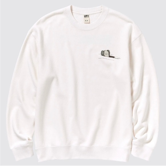 NWT | Uniqlo UT x Kaws | Sweatshirt | White (Kids Size 13) - Picture 1 of 5
